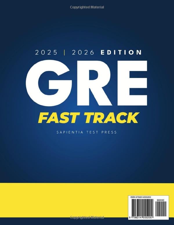 GRE Fast Track: The Ultimate Streamlined Guide to Test Success: 12 Full Exams, Official ETS Questions, Flashcards, Memory Sheets, 1600+ Practice Qs, and Video Lessons