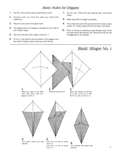 Fun with Origami: 17 Easy-to-Do Projects and 24 Sheets of Origami Paper (Dover Crafts: Origami & Papercrafts)