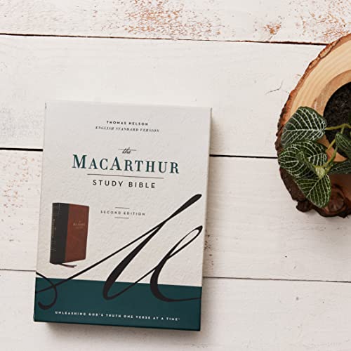 ESV, MacArthur Study Bible, 2nd Edition, Leathersoft, Brown, Thumb Indexed: Unleashing God's Truth One Verse at a Time
