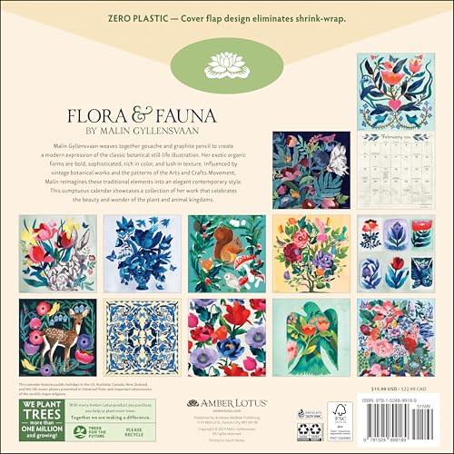 Flora & Fauna 2026 Wall Calendar