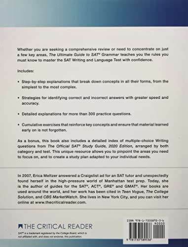 Fifth Edition, The Ultimate Guide to SAT Grammar