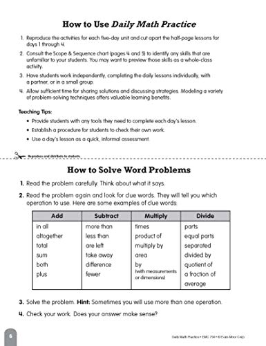 Evan-Moor Daily Math Practice, Grade 5