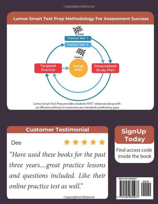 Florida Assessment of Student Thinking (FAST) Test Prep: 5th Grade Math Practice Workbook and Full-length Online Assessments: FAST Study Guide