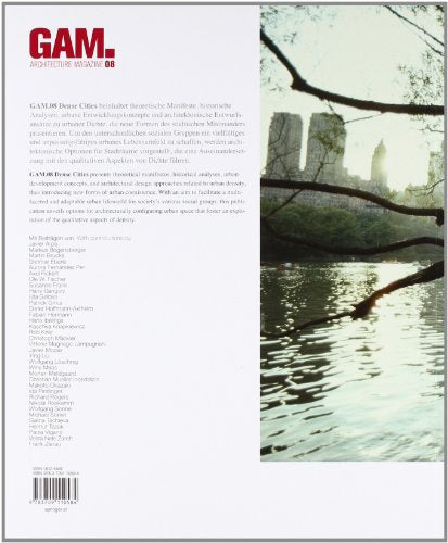 GAM 08 Dense Cities: Architecture for Living Closer Together (Graz Architektur Magazin Graz Architecture Magazine) (German and English Edition)
