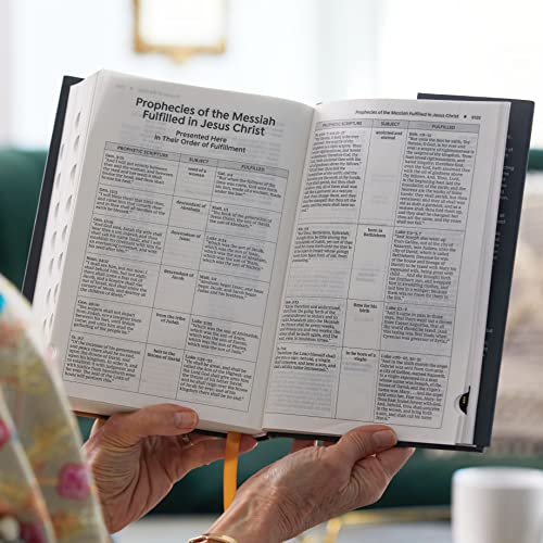 KJV, Foundation Study Bible, Large Print, Leathersoft, Brown, Red Letter, Thumb Indexed, Comfort Print: Holy Bible, King James Version