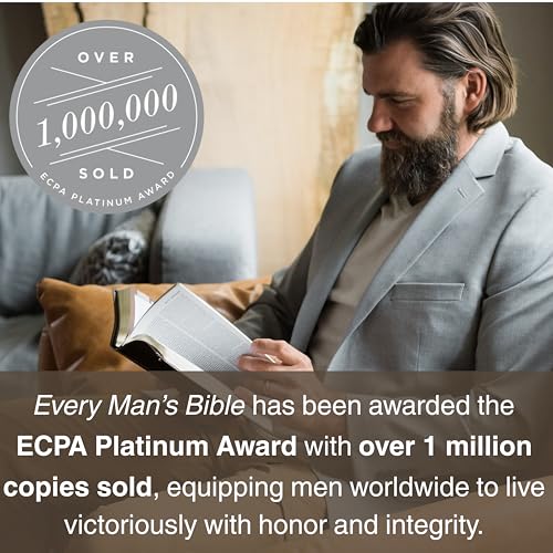 Every Man's Bible NLT (LeatherLike, East–West Grey)