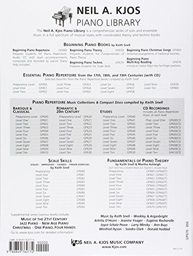 GP670 - Fundamentals of Piano Theory - Level 10 (Neil A. Kjos Piano Library)