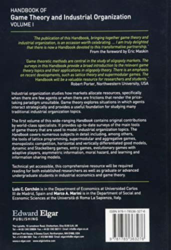 Handbook of Game Theory and Industrial Organization, Volume I: Theory