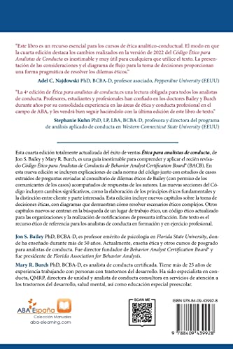 Ética para Analistas de Conducta, Cuarta Edición Revisada (Spanish Edition)