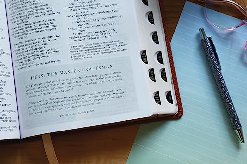 Flourish: The NIV Bible for Women, Leathersoft, Brown, Thumb Indexed, Comfort Print