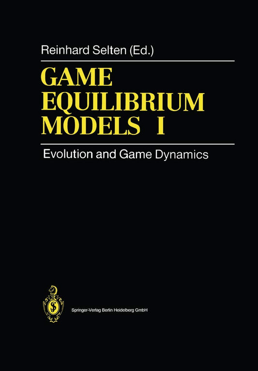 Game Equilibrium Models I: Evolution and Game Dynamics
