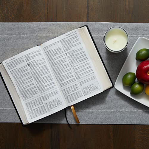 KJV, Foundation Study Bible, Large Print, Leathersoft, Brown, Red Letter, Comfort Print: Holy Bible, King James Version