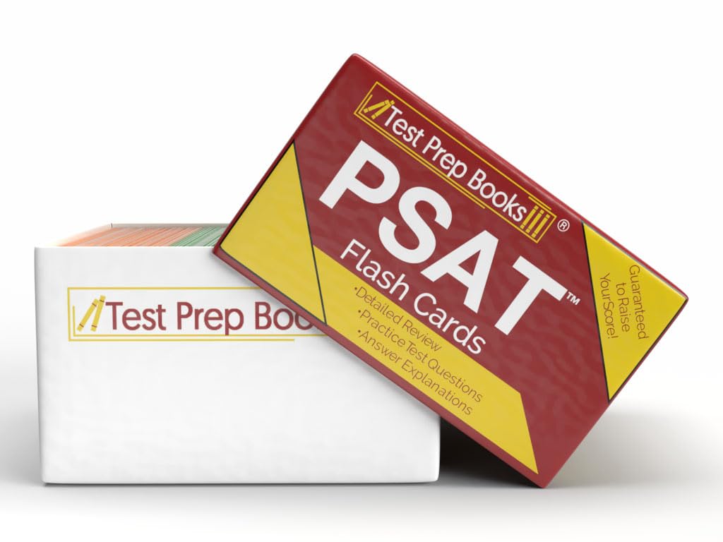 PSAT Study Cards: PSAT Prep 2025-2026 with Practice Test Questions for the College Board PSAT [Full Color Cards]