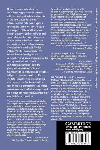 Religion and the Workplace: Pluralism, Spirituality, Leadership