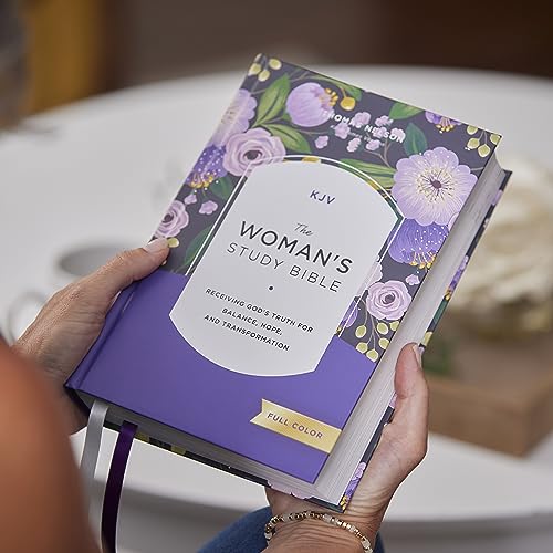 KJV, The Woman's Study Bible, Hardcover, Red Letter, Full-Color Edition, Comfort Print: Receiving God's Truth for Balance, Hope, and Transformation