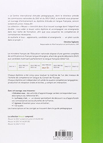 Reussir le Delf Scolaire et Junior : Livre & CD B1 (French Edition)