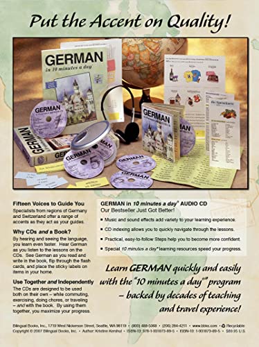 GERMAN in 10 minutes a day BOOK + AUDIO