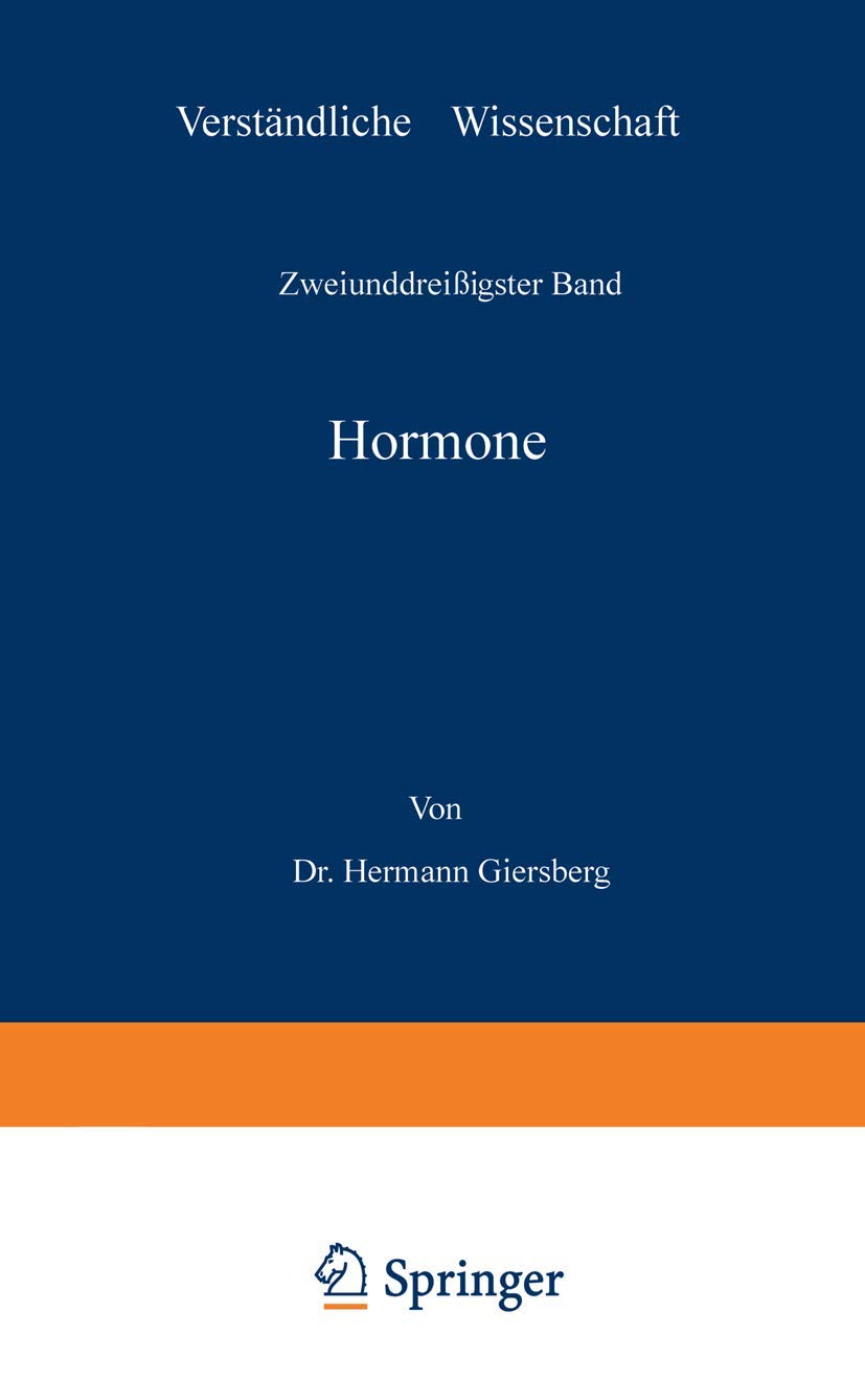 Hormone (Verständliche Wissenschaft, 32) (German Edition)