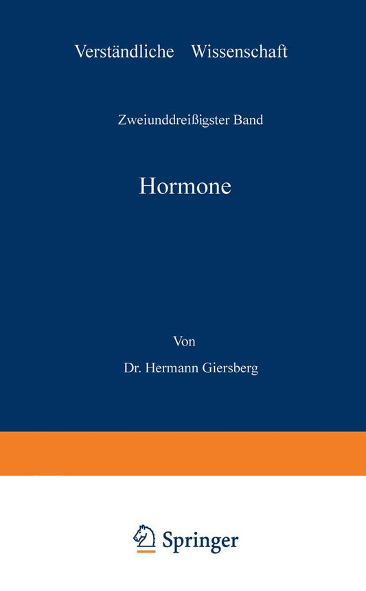 Hormone (Verständliche Wissenschaft, 32) (German Edition)