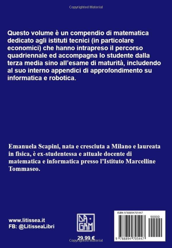 Fondamenti di Matematica per gli Istituti Tecnici Quadriennali (Italian Edition)