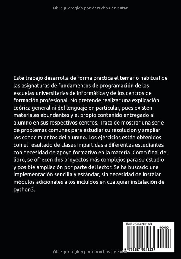Fundamentos de programación: Un enfoque práctico desde python (Spanish Edition)