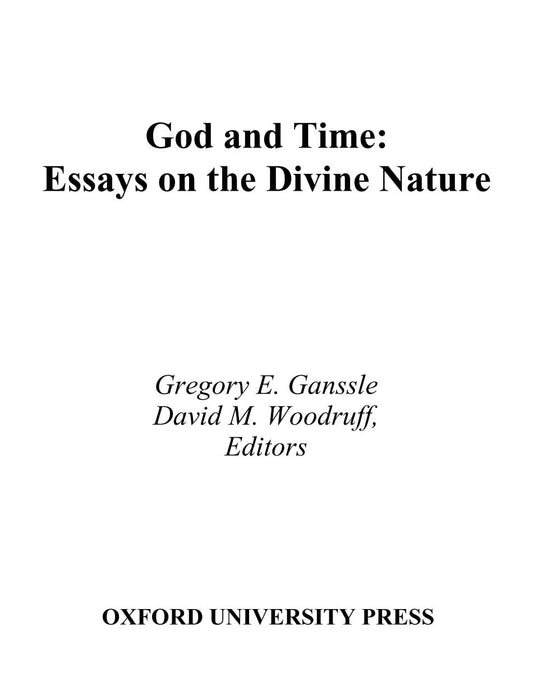God and Time: Essays on the Divine Nature