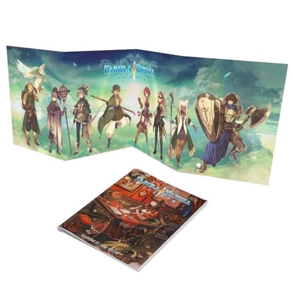 fabula ultima - schermo e quaderno del game master