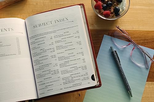 Flourish: The NIV Bible for Women, Leathersoft, Brown, Thumb Indexed, Comfort Print