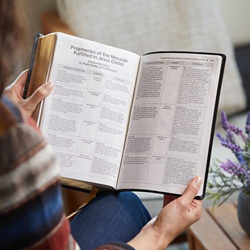 KJV, Foundation Study Bible, Large Print, Leathersoft, Brown, Red Letter, Comfort Print: Holy Bible, King James Version