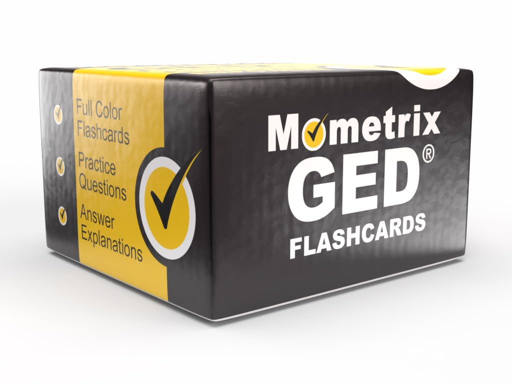 GED Study Cards 2025-2026: GED Exam Prep with Practice Test Questions for All Subjects [Full Color Cards]