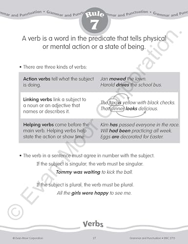 Grammar and Punctuation, Grade 5