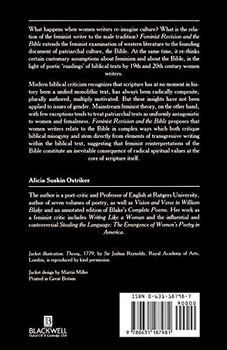 Feminist Revision and the Bible: The Unwritten Volume