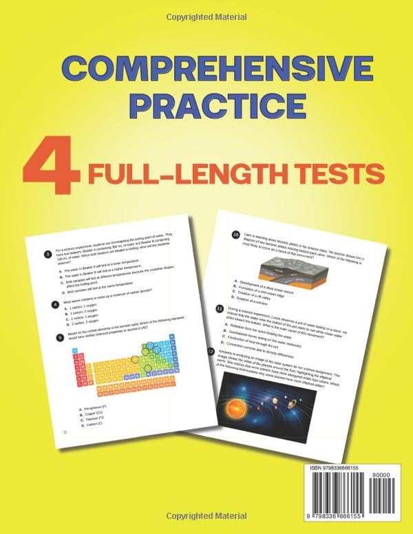 Florida Statewide Science Assessment Test Prep Grade 8: A Comprehensive Practice Workbook with Full-Length Tests (Florida FAST Assessment Practice - Grade 8)