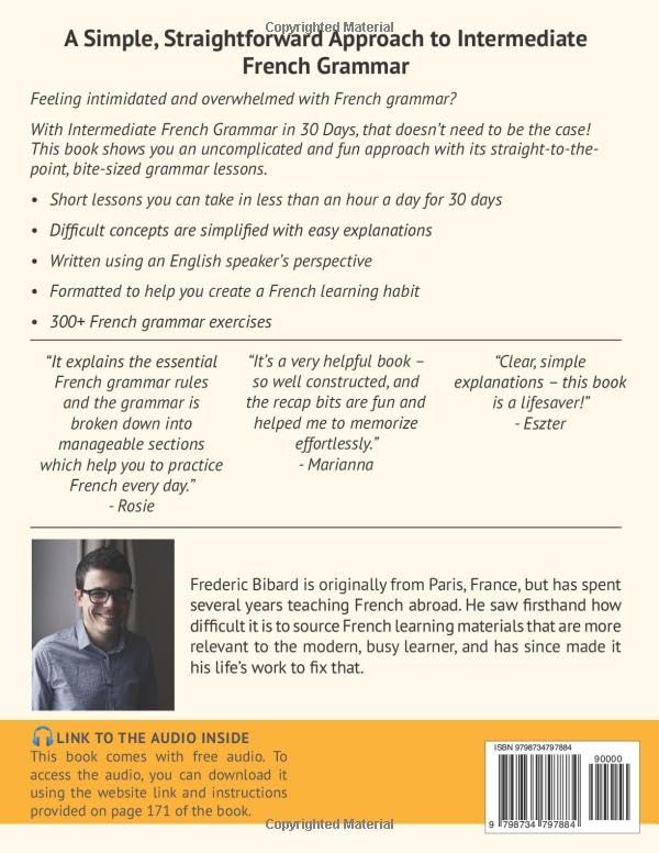 French Grammar for Intermediate Level: The most complete textbook and workbook for French learners (French Grammar Textbook)