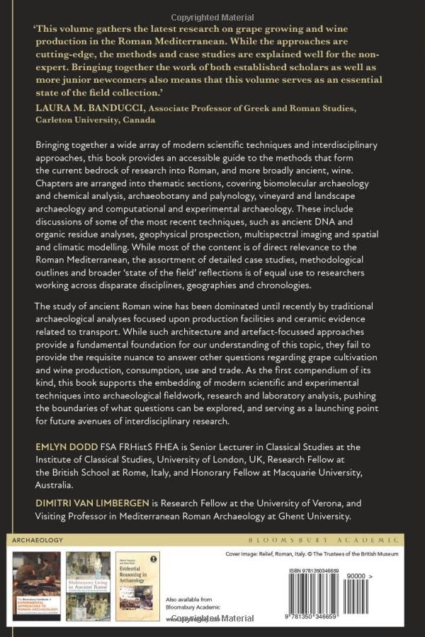 Methods in Ancient Wine Archaeology: Scientific Approaches in Roman Contexts