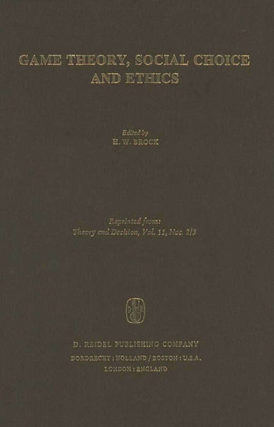 Game Theory, Social Choice and Ethics