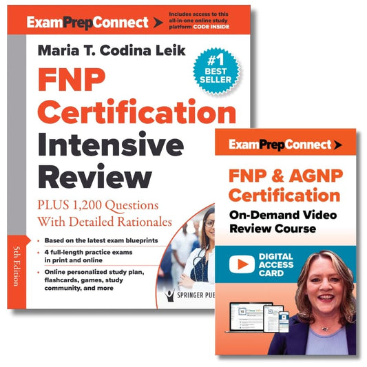 FNP Certification Intensive Review, 5th Edition, and FNP & AGNP Video On-Demand Review Course SET