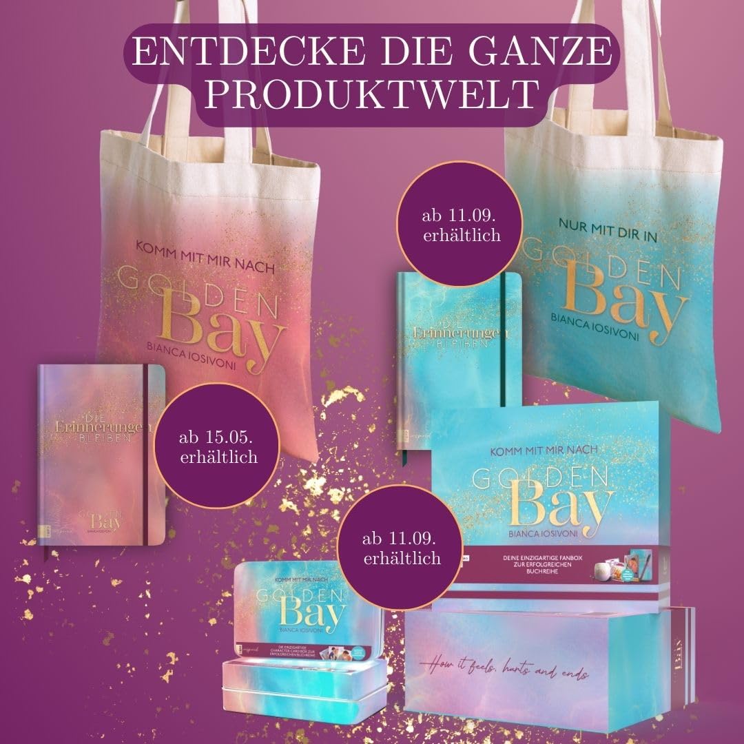 Golden Bay Journal How it Hurts (Blue) Limited Edition with Exclusive Character Card (Bianca Iosivoni: Golden Bay (Merchandise))