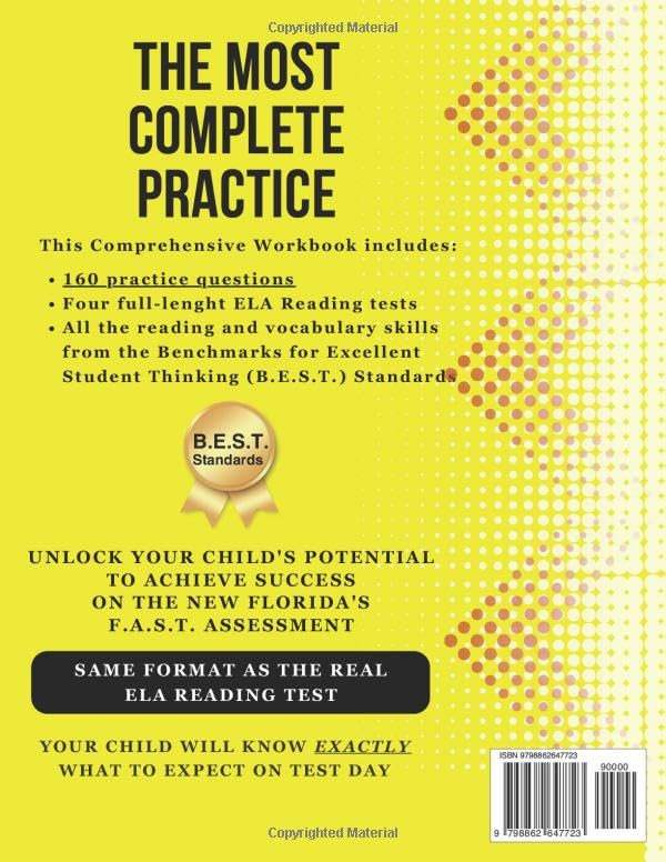 Florida FAST Test Prep Grade 5: ELA Reading. A Comprehensive Practice Workbook with Full-Length ELA Reading Tests (Florida FAST Assessment Practice - Grade 5)