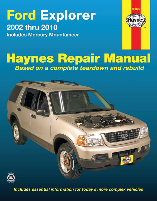 Ford Explorer & Mercury Mountaineer 2002 thru 2010 Haynes Repair Manual: Includes Mercury Mountineer