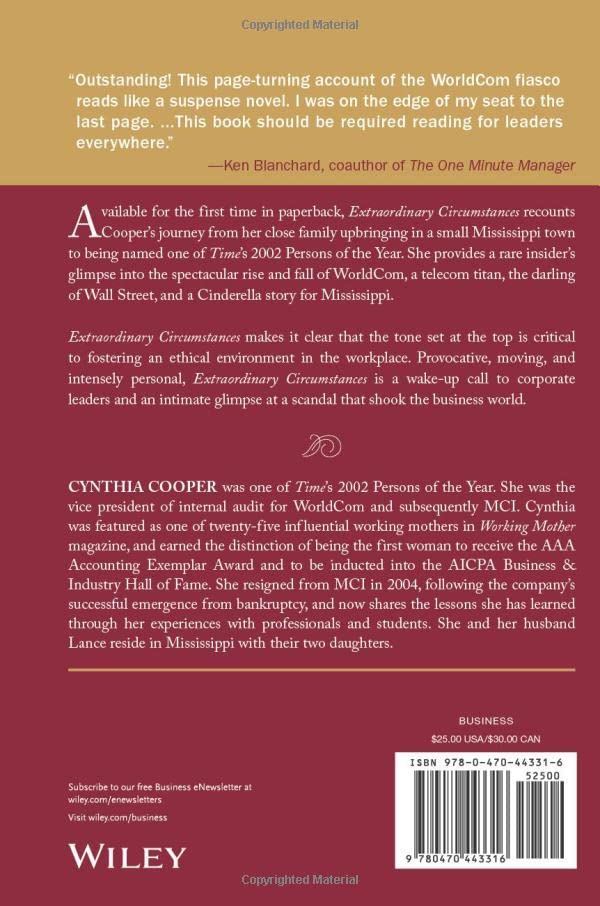 Extraordinary Circumstances: The Journey of a Corporate Whistleblower