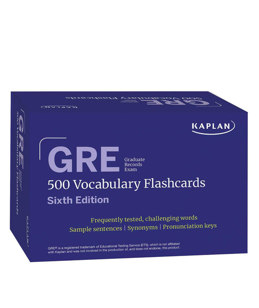 GRE Vocabulary Flashcards, Sixth Edition + Online Access to Review Your Cards, a Practice Test, and Video Tutorials (Kaplan Test Prep)