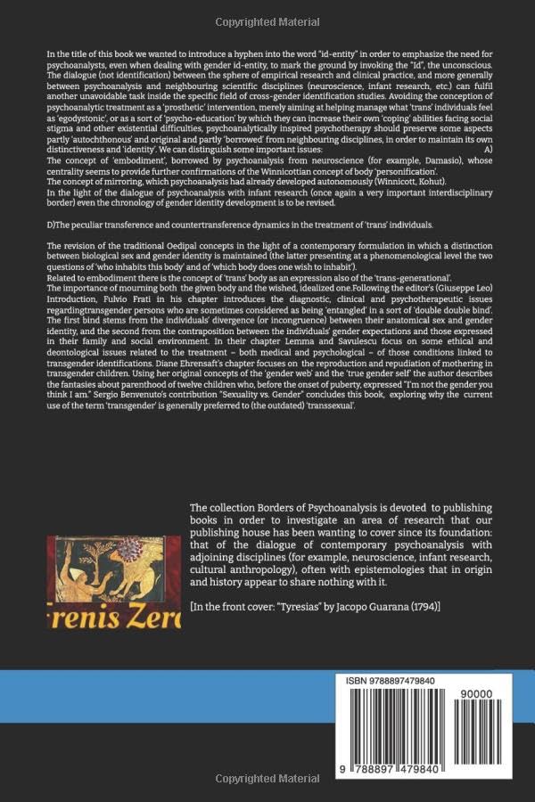 GENDER ID-ENTITY AND PSYCHOANALYSIS: Frenis Zero Press