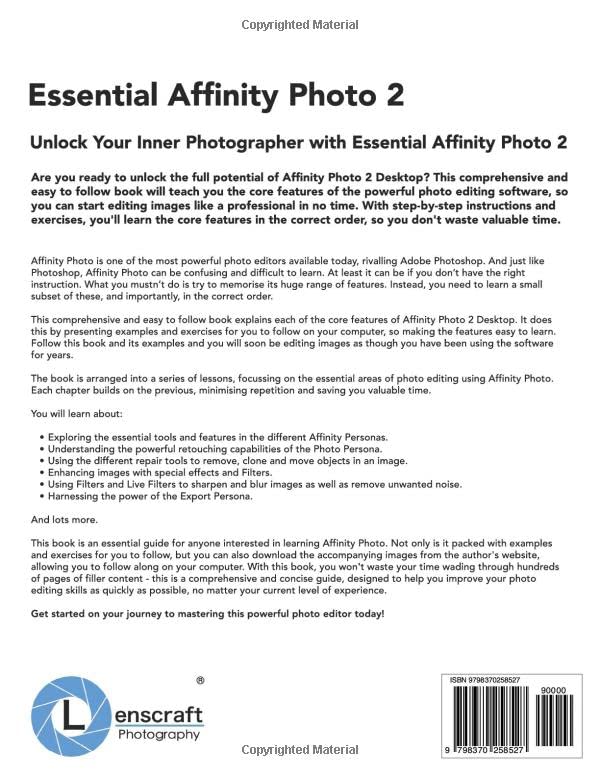 Essential Affinity Photo 2: The quickest way to learn Affinity Photo 2 Desktop