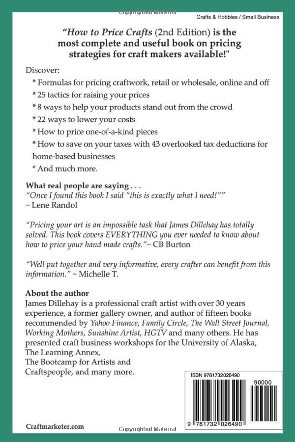 How to Price Crafts and Things You Make to Sell: Successful Craft Business Ideas for Pricing on Etsy, to Stores, at Craft Shows & Everywhere Else