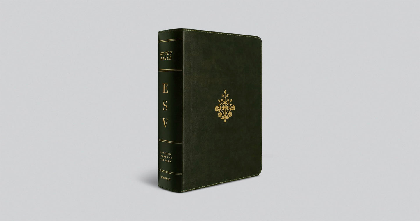 ESV Study Bible, Large Print (TruTone, Olive, Branch Design): Holy Bible, English Standard Version