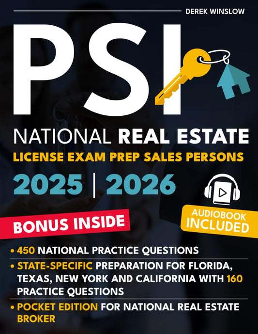 PSI NATIONAL REAL ESTATE EXAM PREP 2025-2026- SALES PERSONS: Ace Your Exam on the First Try – All-in-One Study Guide with Math Review and Full Practice Tests for Complete Success and Con-fidence