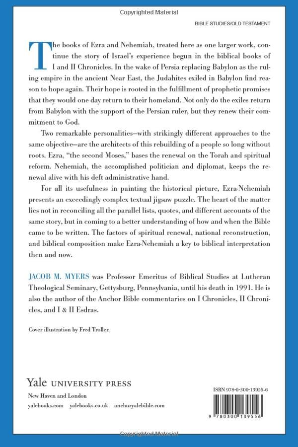 Ezra, Nehemiah (The Anchor Yale Bible Commentaries)