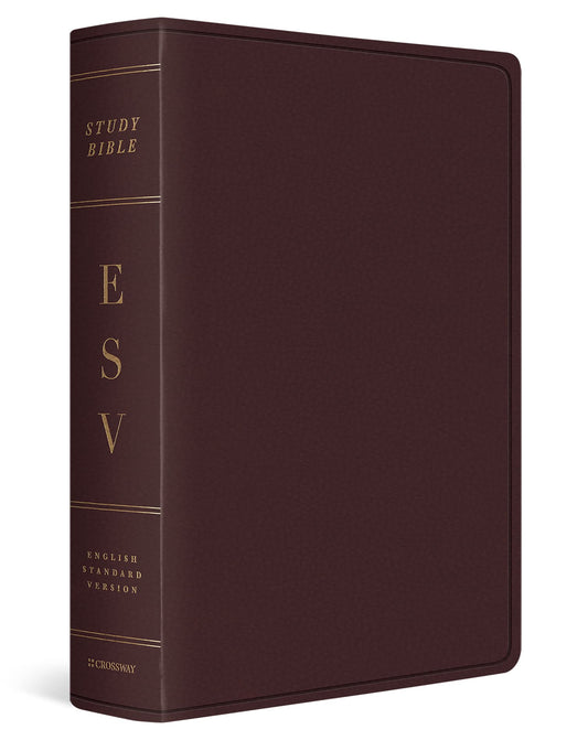 ESV Study Bible, Large Print (Bonded Leather, Burgundy): Holy Bible, English Standard Version