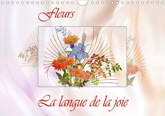 Fleurs La langue de la joie 2020: Dessins au crayon de couleur (Calvendo Art) (French Edition)